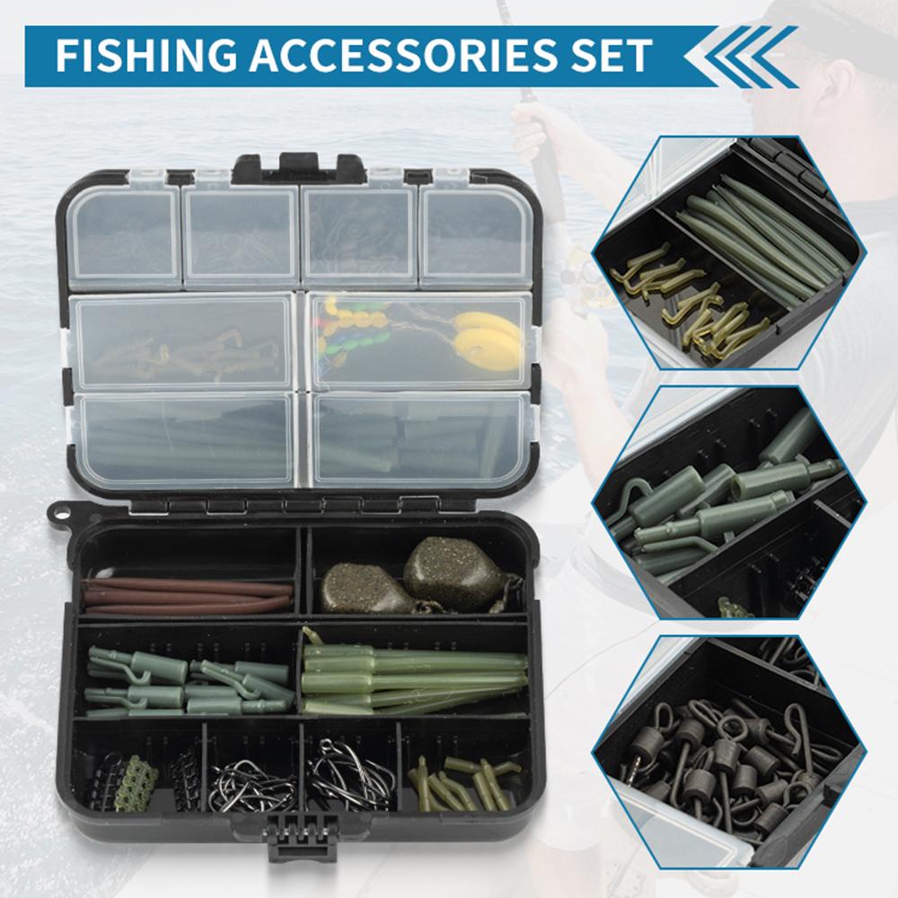 Fishing Hook Jig - กล่องใส่อุปกรณ์ตกปลาขนาดเล็กแบบพกพา กล่องเก็บเบ็ด ตะขอ เหยื่อปลอม ตัวเบ็ด จิ๊ก