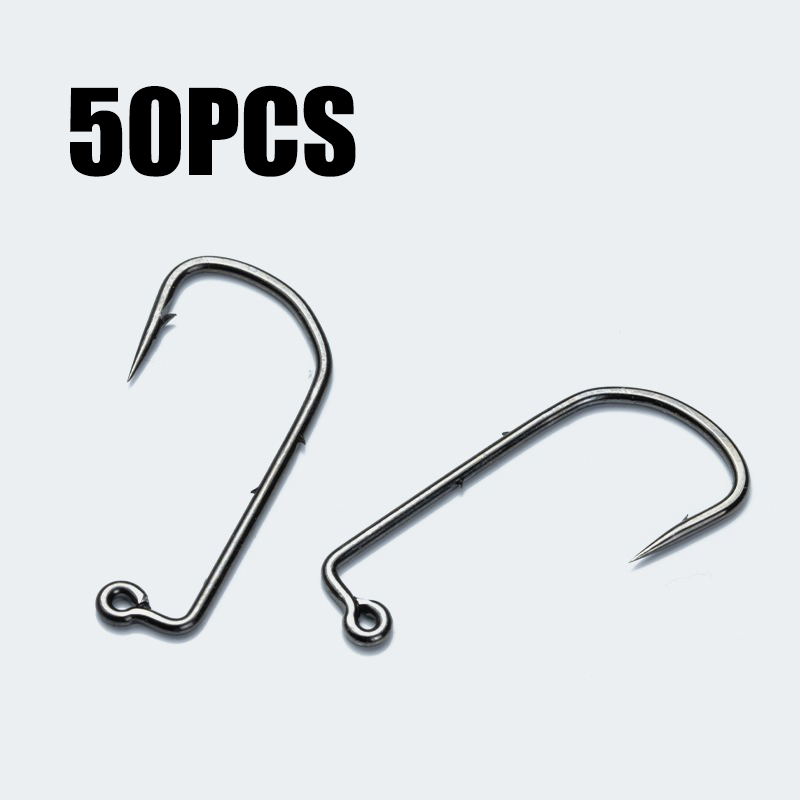 Fishing Hook Barbless - ตะขอ Size4ฟลายแบบจิ๊ก90องศา50ชิ้น #2 #1 #1/0 #2/0