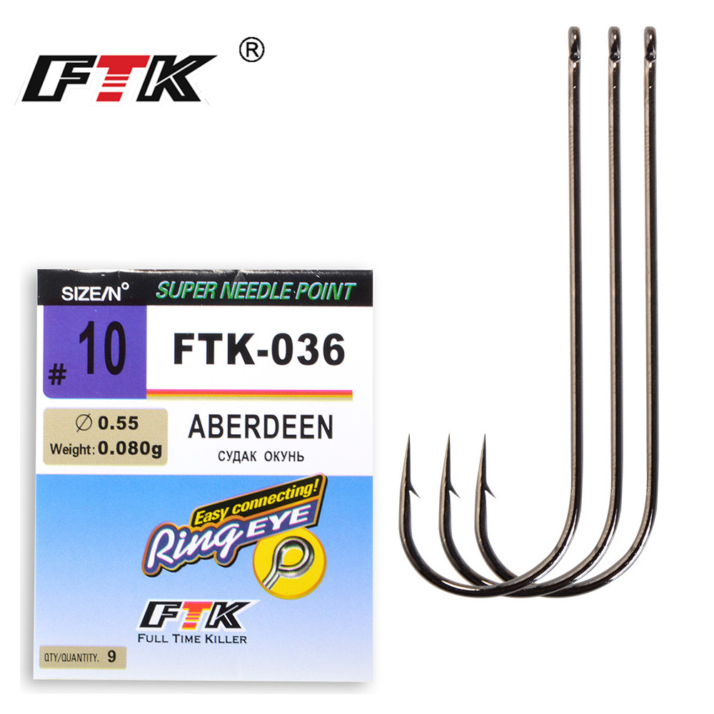 Fishing Hook Offset - FTK CLASSIC ABERDEEN ตะขอตกปลาทะเลจากญี่ปุ่น Ringed EYE