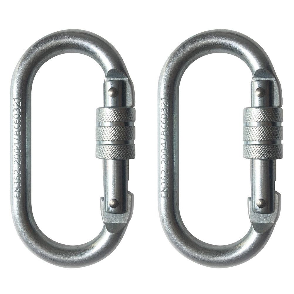 Fishing Hook - 2 ชิ้น หัวล็อกนิรภัย คาราบิเนอร์โลหะผสมเหล็ก แข็งแรง น้ำหนักเบา