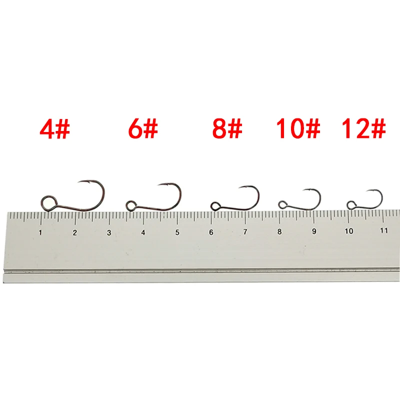 12 ชิ้น/ล็อตขนาด 4 # -12 #   ส - Fishing Hook Assortment บทวิจารณ์และราคา