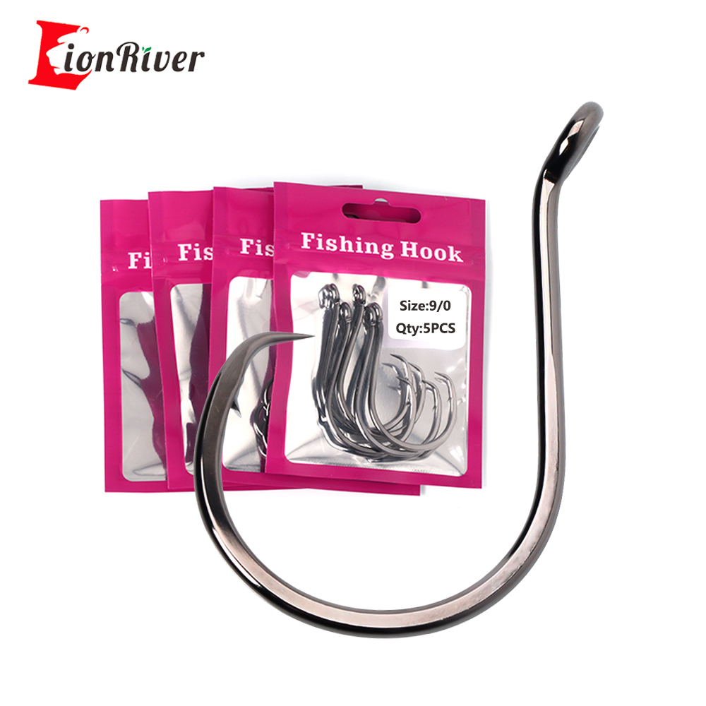 Lionriver สีดํานิกเกิล Heavy C - Fishing Hook Circle บทวิจารณ์และราคา
