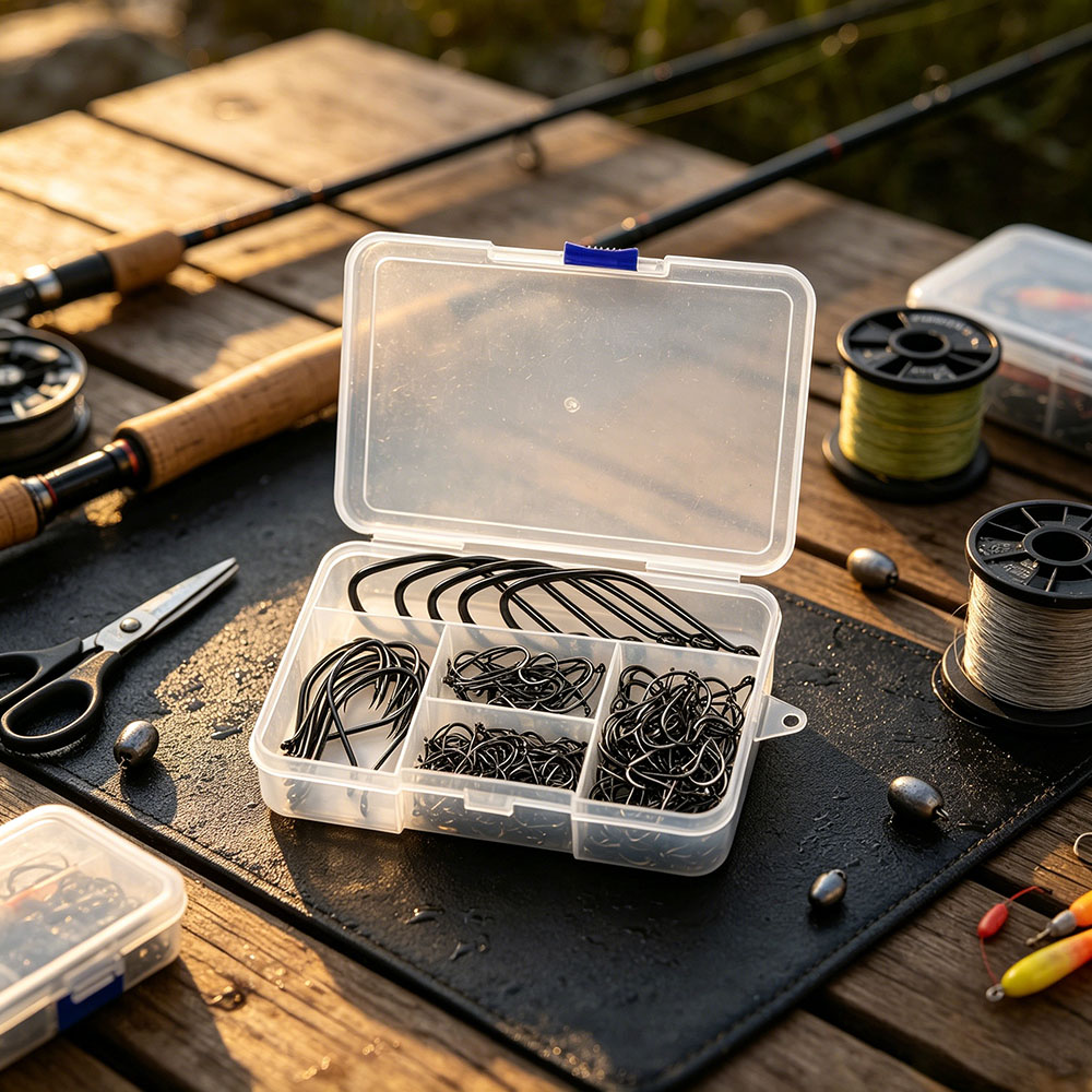 ชุดเบ็ดตกปลาหลายขนาด 200 ชิ้น  - Fishing Hook Circle บทวิจารณ์และราคา