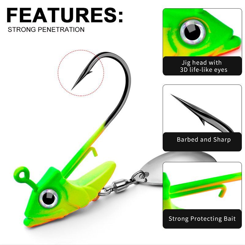 ตะขอจิ๊กหัวตะกั่ว 7 กรัม 10 กร - Fishing Hook Circle บทวิจารณ์และราคา