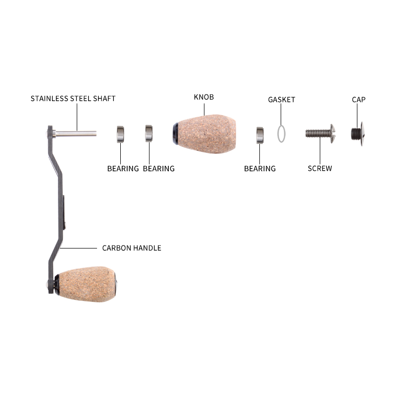 Ruke ที่จับแกนหมุนตกปลาคาร์บอน - Daiwa Reel Bg บทวิจารณ์และราคา
