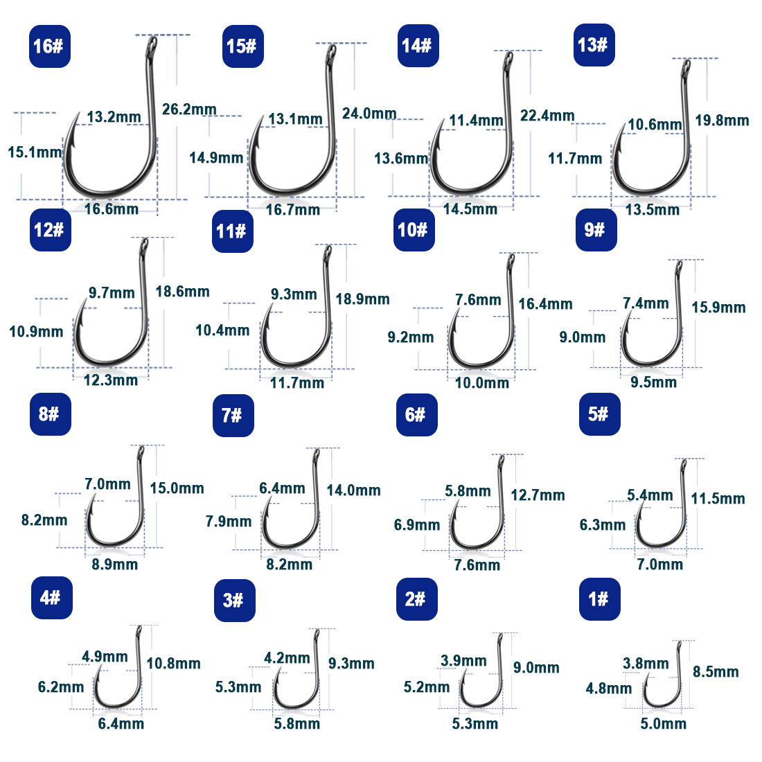 เบ็ดตกปลาอิเซอามะ 9KM 50~200 ช - Fishing Hook Offset บทวิจารณ์และราคา