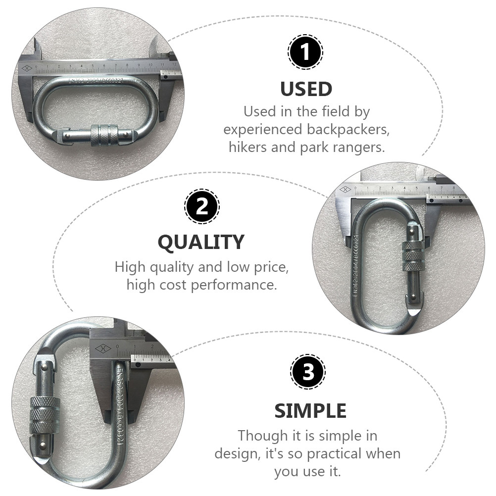 2 ชิ้น หัวล็อกนิรภัย คาราบิเนอ - Fishing Hook บทวิจารณ์และราคา